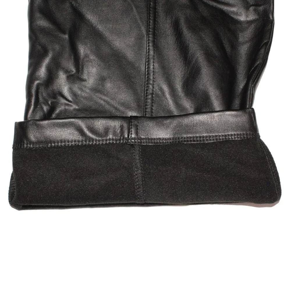 Joie Pants Sz M Womens Faux Leather High Rise Belted Waist Ankle Tummy Control - Picture 6 of 7